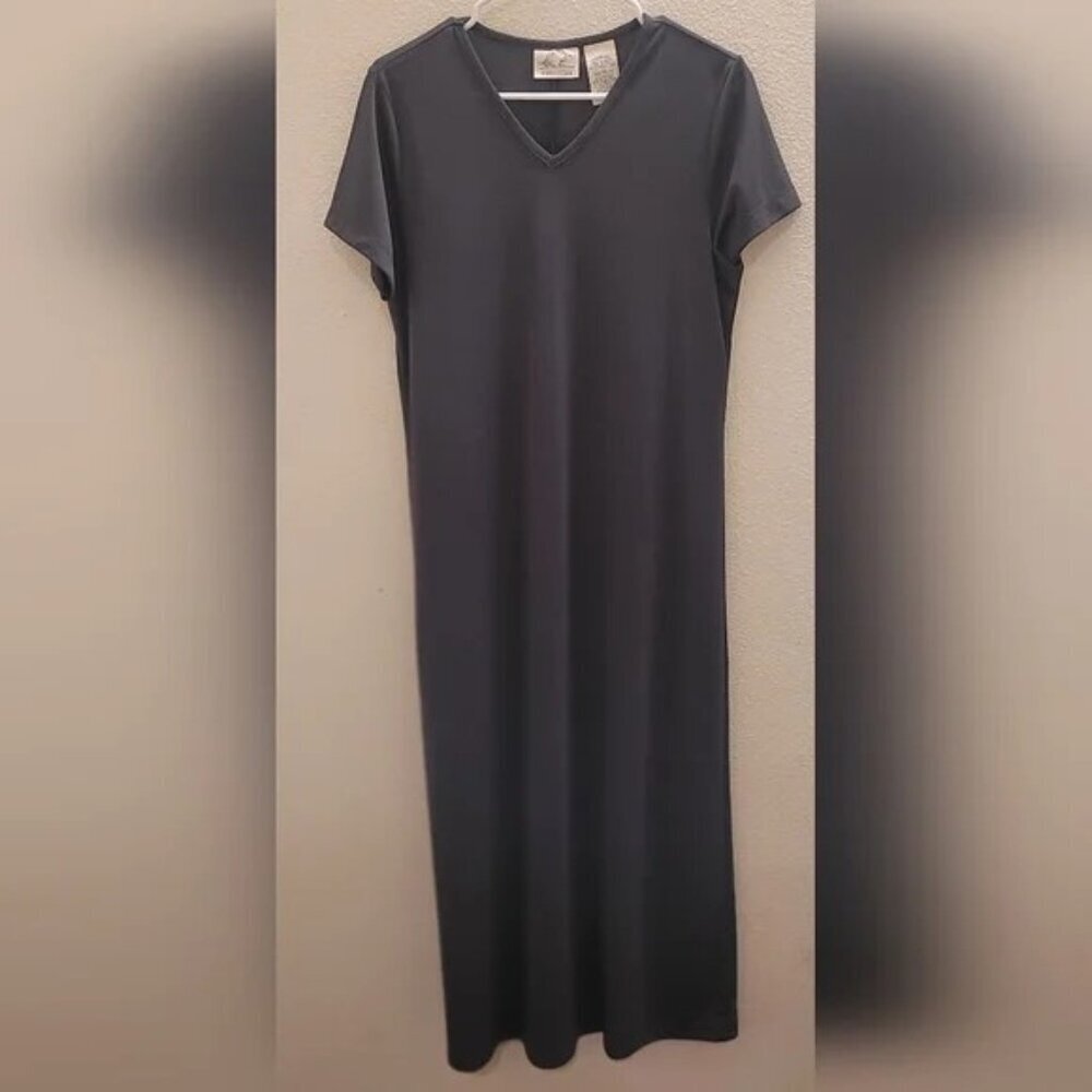 Kathie Lee Collection Charcoal Dress Sz Medium